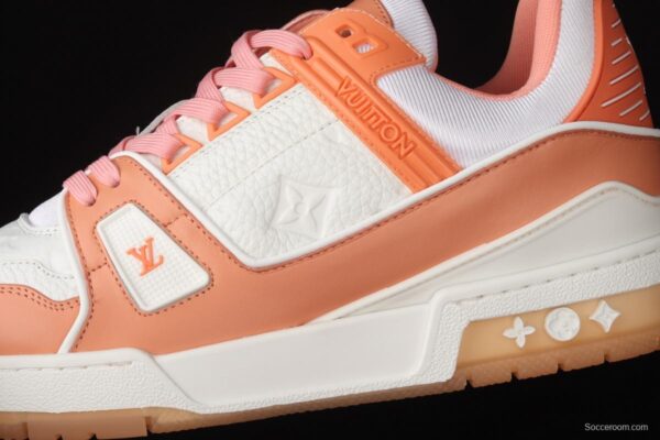 Authentic LV 2021ss early spring fashion catwalk sneakers 410N PiNIKE White - Image 8