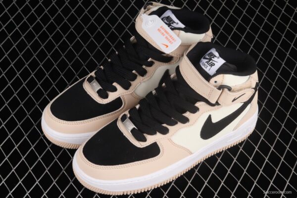 NIKE Air Force 11407Mid milk brown medium-top casual board shoes HD2523-156 - Image 10