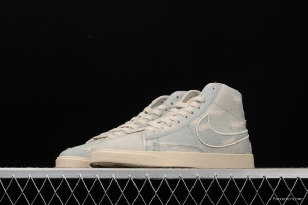 Levi's Strauss x NIKE Blazer Mid Retro Trail Blazers hole-breaking jeans AV9375-007 leisure sports board shoes - Image 13