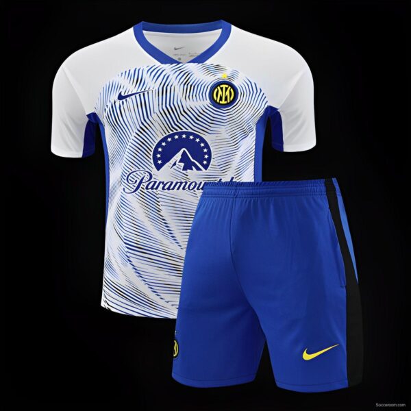 24/25 Inter Milan White Short Sleeve Jeresy+Shorts - Image 20