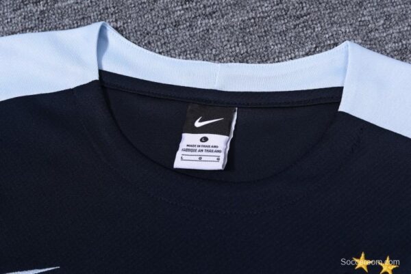 2024 France Cotton Navy Short Sleeve Jersey+Shorts - Image 3
