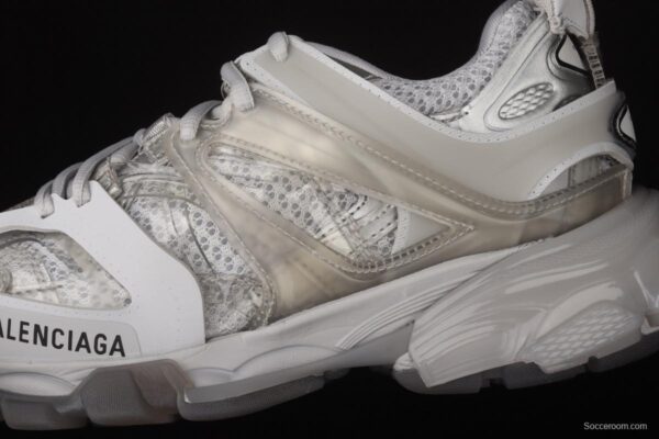 Balenciaga Sneaker Tess s.Gomma Res BI ALV/TIS EFF NUBUK/TIS E 2020 latest color matching trend running shoes W3BM41200 - Image 7