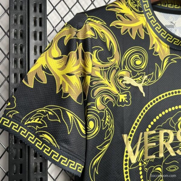 2024 Italy x Versace Gold/Black Special Jersey - Image 5