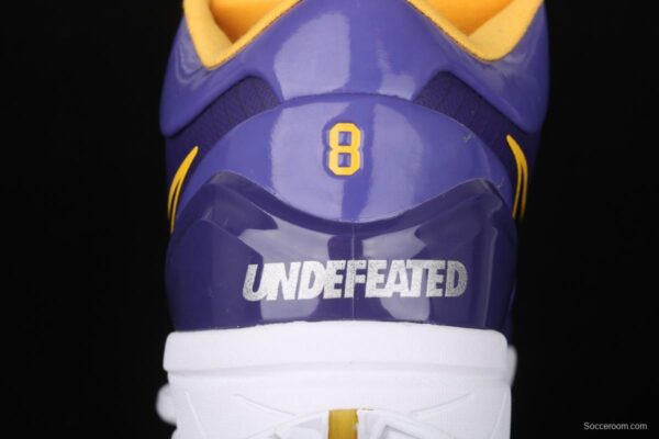 NIKE Zoom Kobe 4 Protro UNDEFEATED Kobe Bryant four generations of joint Zijin Lakers low-top men's basketball shoes CQ3869-500 - Image 4