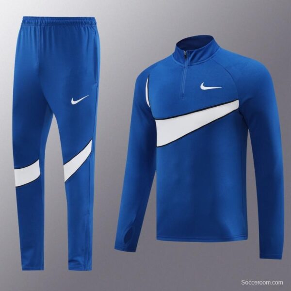 2024 Nike Blue/White Half Zipper Jacket+Pants - Image 19