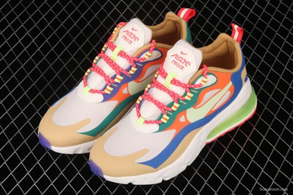 NIKE Air Max 270React new high-frequency mesh function half-palm air cushion cushioning running cloth shoes CQ4805-071 - Image 9