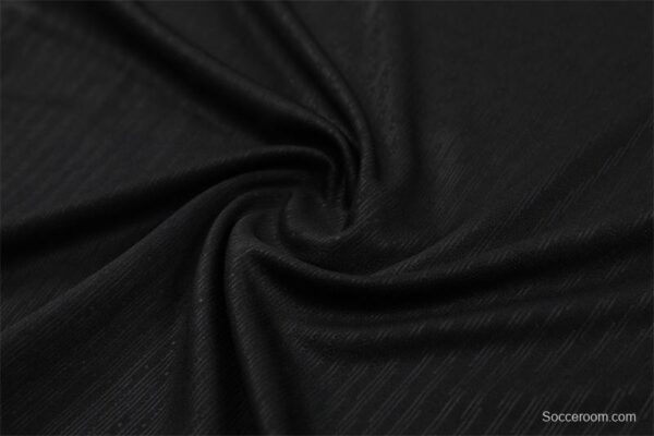 Player Version 2024 France Black Half Zipper Jacket+Long Pants - Image 9