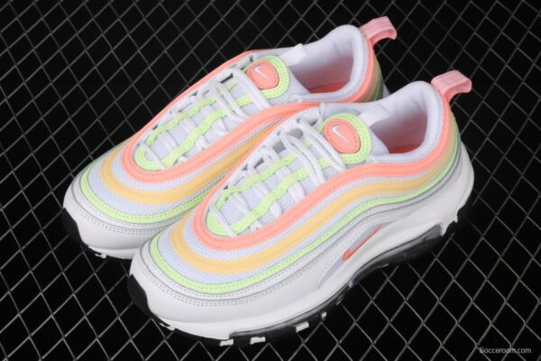 NIKE Air Max 97 ESS White Melon Orange Color bullet Air cushion running shoes CZ6087-100 - Image 12