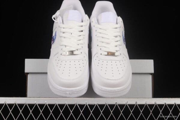 NIKE Air Force 1'07 Lx Painted Graffiti Low-Top Sneakers CW2288-113 - Image 12