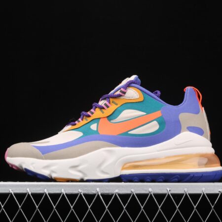 NIKE Air Max 270React new high-frequency mesh function half-palm air cushion cushioning running cloth shoes CU3014-181,