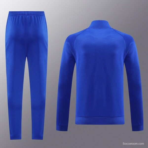24/25 Manchester United Blue Full Zipper Jacket +Long Pants - Image 13