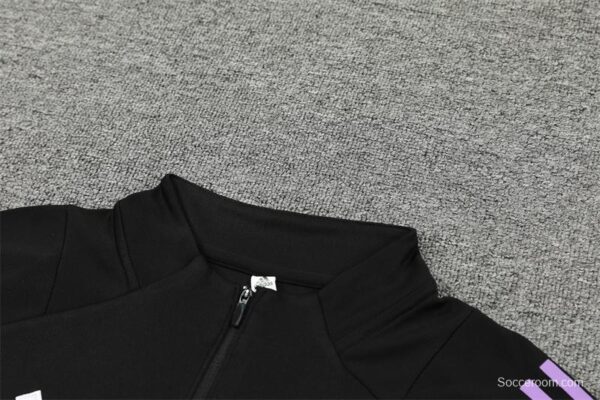 2024 Germany Black Half Zipper Jacket+Long Pants - Image 12
