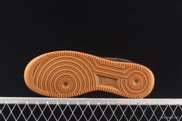 NIKE Air Force 1y07 Low raw rubber black and red litchi pattern low-top casual board shoes AA4082-001 - Image 14