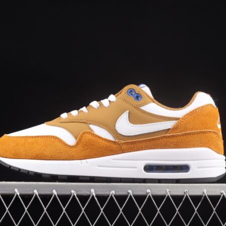 NIKE Air Max 1 yellow and white half-palm air cushion retro running shoes 908366-700