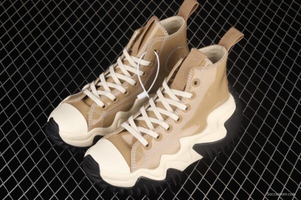 Converse Run star Motion futuristic series milk-brown heightened casual shoes 171423C - Image 10