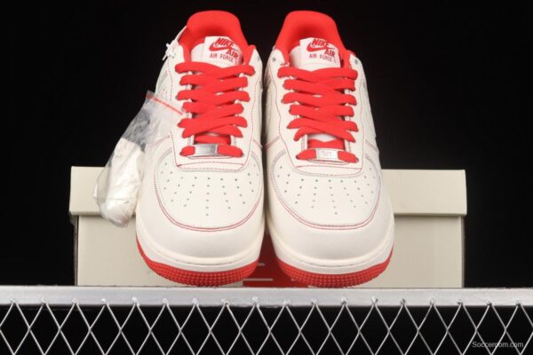 Undefeated x NIKE Air Force 1o07 Low low-top casual board shoes UN1315-801co-branded in white and red - Image 12
