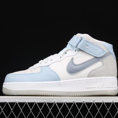 NIKE Air Force 1x 07 Mid spliced macaron color scheme Zhongbang leisure AO2425-500s