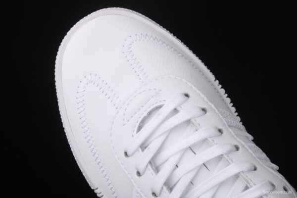 Adidas Sambarose W FV7420 clover retro head layer all white lace thick soles raised board shoes - Image 7