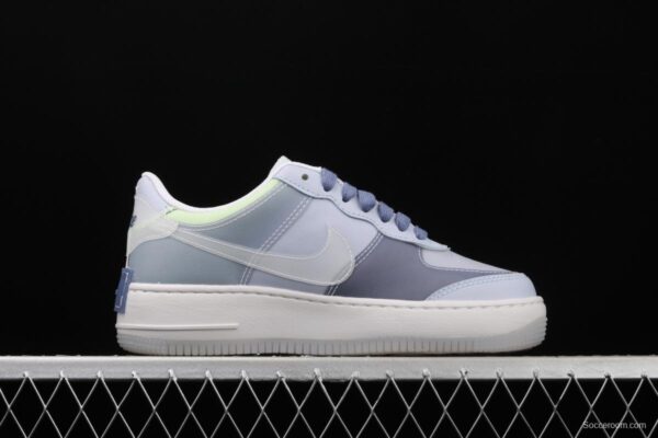 NIKE Air Force 1 ShAdidasow light weight heightened low-top 100-board shoes CK6561-001 - Image 16