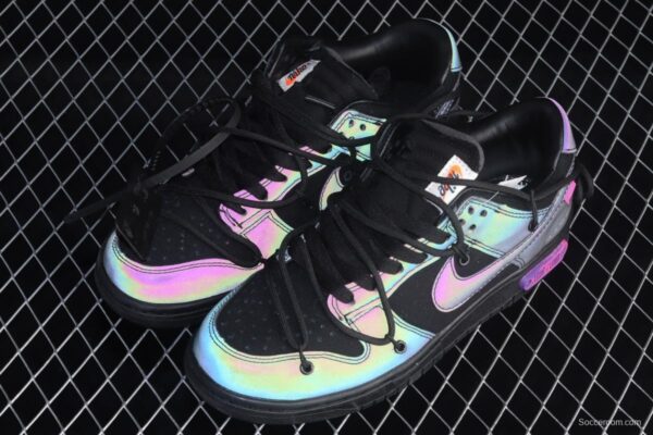 OFF-White x NIKE DUNK Low OW SB buckle rebound fashion casual board shoes DM1602-001 - Image 10
