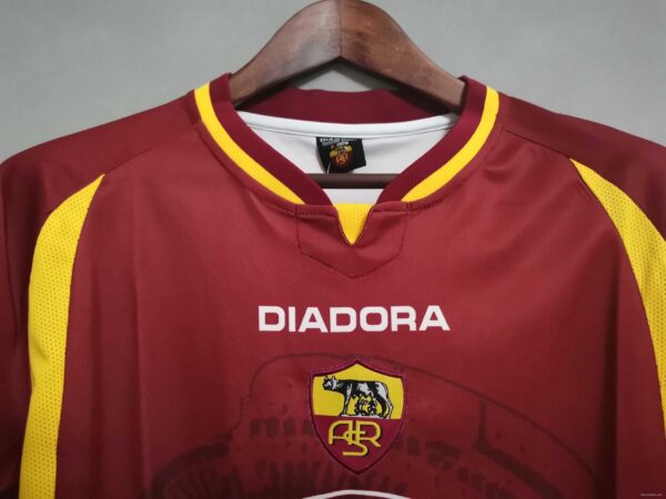 Retro 97 98 Roma Home Jersey - Image 6