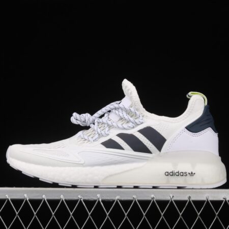 Adidas ZX 2K Boost FX8489 2021 Spring New Clover Popcorn vintage running shoes