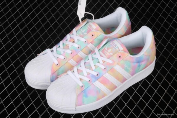 Adidas Superstar Originals Superstar FY1268 Rainbow 3D painted Shell head Classic Leisure Sports Board shoes - Image 9