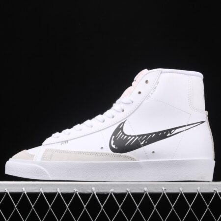 NIKE Blazer Mid'77 Vintage Trail Blazers graffiti hook retro high-top casual board shoes CW7580-101,