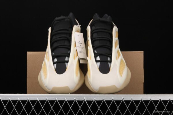 Adidas Yeezy 700V3 Azael G54853 Kanye coconut 700V3 profiled goose yellow luminous running shoes - Image 11