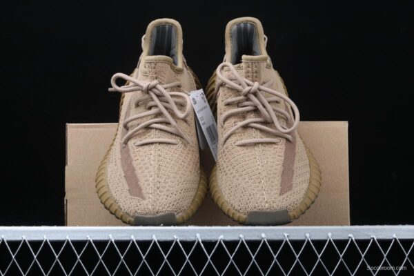 Adidas Yeezy Boost 350 V2 FX9033 das coconut 350 second generation hollowed-out sesame gray angel color - Image 10
