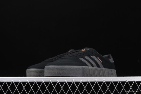Adidas Sambarose G54523 clover retro frosted black thick soles high board shoes - Image 12
