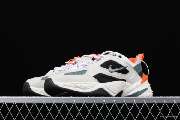 NIKE M2K Tekno white, pink and green color retro sports daddy shoes CI2969-001 - Image 11