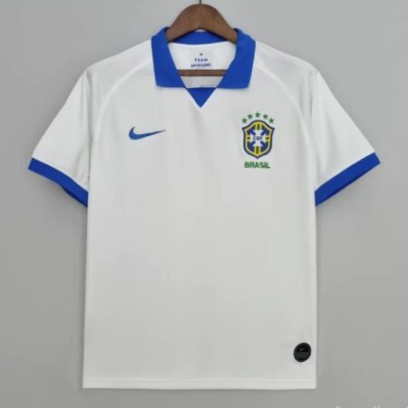 Retro 2019 Brazil Away White Jersey