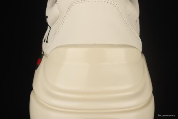 Gucci Rhyton Vintage Trainer Sneaker Gucci daddy 5D leather horn retro jogging daddy shoes DRW009522 - Image 5
