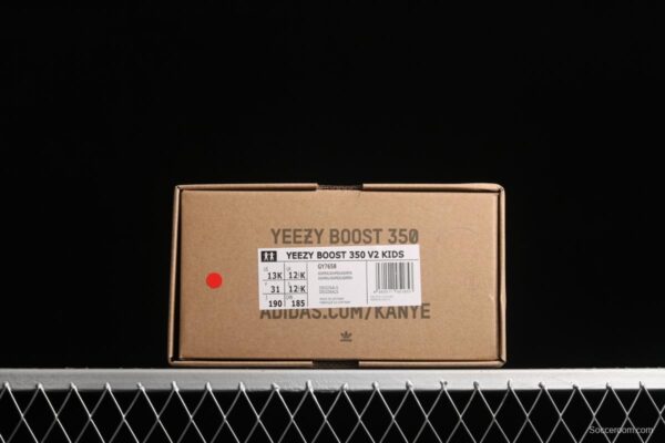 Kids Adidas Yeezy 350 Boost V2 GY7658 Darth Coconut 350 second Generation Kids - Image 11
