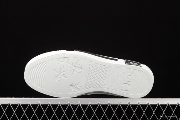 Authentic Dior B23 Oblique Low Top Sneakers Dior CD ghosting low upper board shoes 3SH118YJR 063 White/Black - Image 14