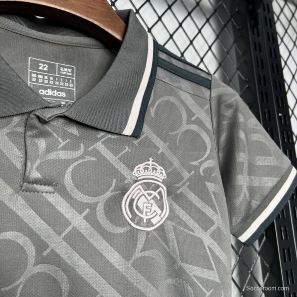 24/25 Kids Real Madrid Third Black Jersey - Image 5