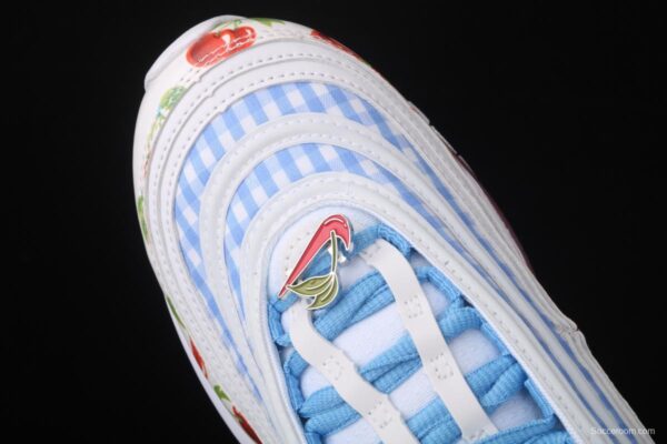 NIKE Air Max 97 summer cherry blue bullet air cushion running shoes CW5806-100 - Image 8