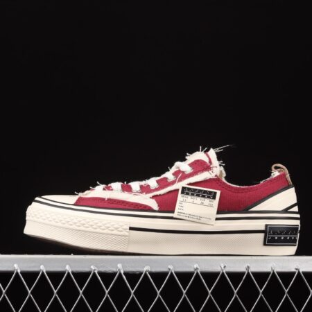 IMPACT x VESSEL G.O.P. LOW deconstructs S20XC01WR for high canvas vulcanized board shoes with overlapping thick soles and low sides