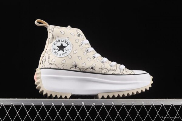 Converse Run Star Motion Converse CX futuristic series cashew flower thick-soled cake shoes 171941C - Image 15