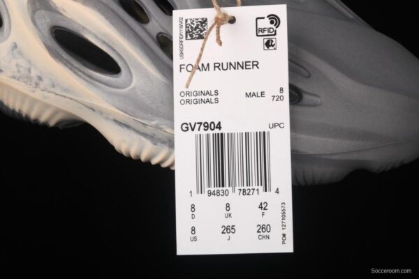 Adidas Yeezy Foam Runner Ararat integrated injection molding coconut hole shoes khaki gray camouflage - Image 2