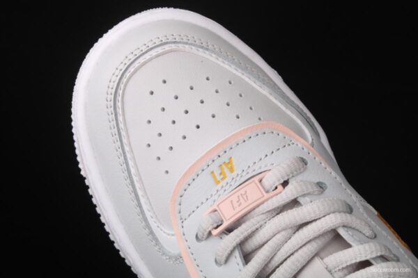 NIKE Air Force 1 ShAdidasow light weight heightened low-top 100-board shoes CQ9503-001 - Image 8