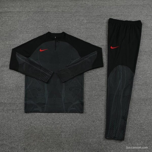 2024 Nike Black Half Zipper Jacket+Pants - Image 12