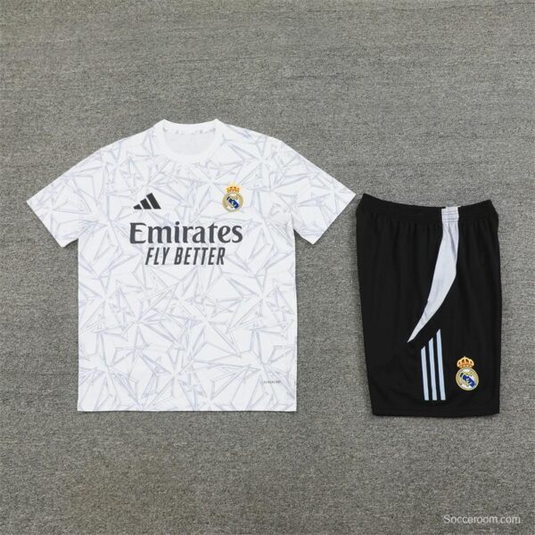 24/25 Real Madrid White Special Short Sleeve Jersey+Shorts - Image 12