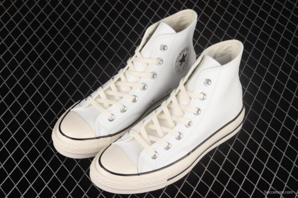 Converse Chuck 70 Converse white leather high-top casual board shoes 167064C - Image 11