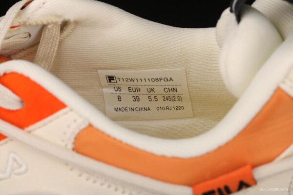 Fila Jogger spring and summer style orange soda hit color couple sports shoes T12W111108FGA - Image 6