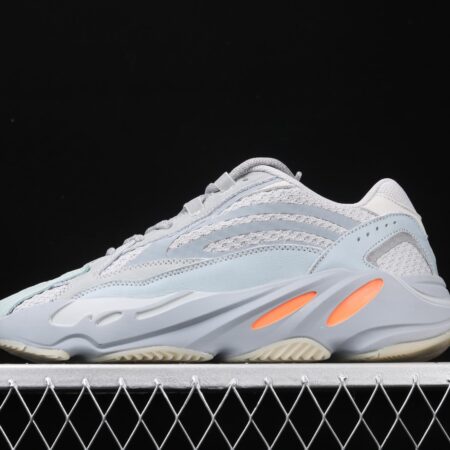 Adidas Yeezy Boost 700V2 Inertia FW2549 Kanye coconut 700V2 grayish blue running shoes 3M reflective BASF popcorn outsole