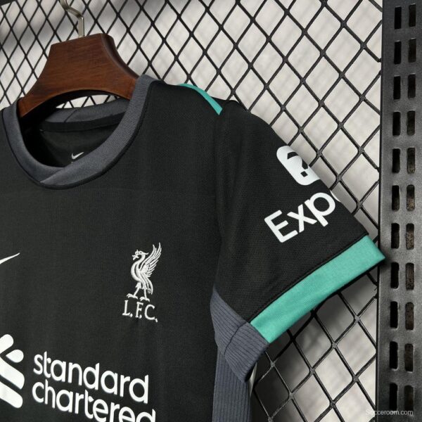 24/25 Kids Liverpool Away Black Jersey - Image 6