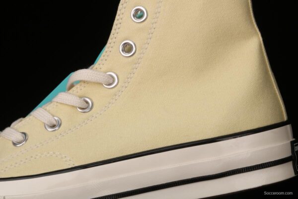 Converse 70s spring new color environmental protection cream yellow high top leisure board shoes 170795C - Image 7