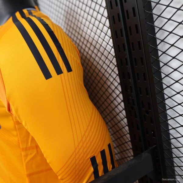 Player Version 24/25 Real Madrid Away Orange Long Sleeve Jersey - Image 7